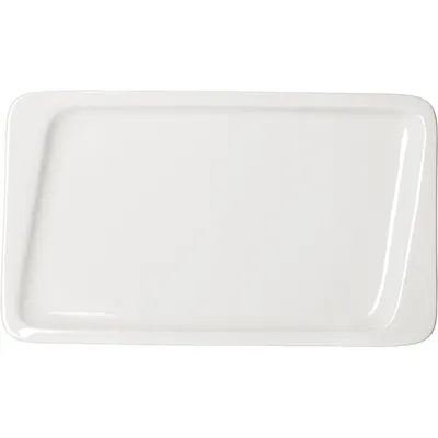 Тарелка «Кунстверк» прямоугольная фарфор ,L=30,B=18см белый, Длина (мм): 300