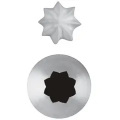 Pastry nozzle “8-pointed star”[6pcs] D=11mm