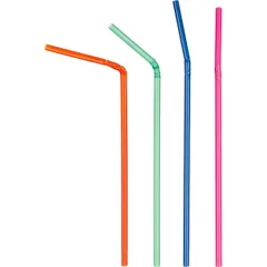 Tubes with bend[1000pcs] polyprop. D=5,L=210mm multi-colored