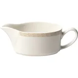 Соусник «Антуанетт» фарфор 142мл ,H=55,L=155,B=65мм белый,олив.
