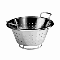 Sieve-cone stainless steel, plastic D=25.5,H=27,L=49cm