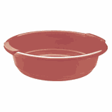 Миска полипроп. 5л D=32см бордо