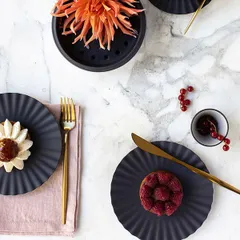 Тарелка «Пекое» керамика D=17,H=2см черный, изображение 4