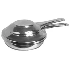 Burner for bain-marie  stainless steel  D=90, H=33, L=150mm  silver.