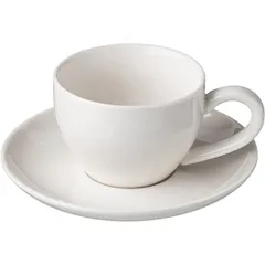 Coffee pair “Kunstwerk”  porcelain 90ml D=112,H=49,L=90mm white