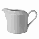 Молочник «Эвита» фарфор 150мл ,H=8,L=12,B=7см белый