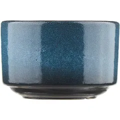 Сахарница «Млечный путь голубой» без крышки фарфор 350мл D=100,H=65мм голуб.,черный, изображение 2