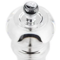 Мельница для соли «Нэнси» акрил D=55,H=300мм прозр.,металлич., изображение 3