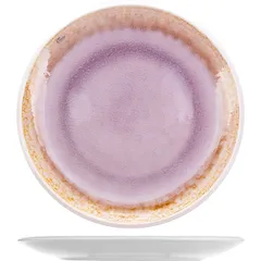 Plate “Samira” ceramics D=27cm violet.