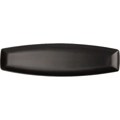 Блюдо «Даск Нэо» фарфор ,H=17,L=360,B=100мм черный,белый