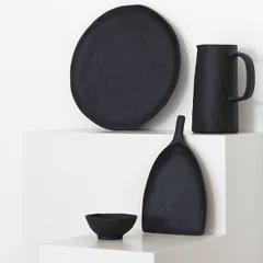 Блюдо для подачи «Уайли» в форме лопаты керамика ,H=25,L=185,B=145мм черный,матовый, изображение 4