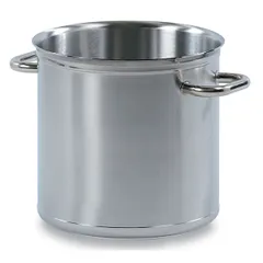 Pan stainless steel, aluminum 10.8 l D=24,H=24cm metal.