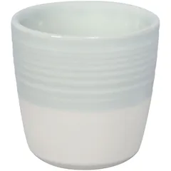 Стакан для горячих напитков фарфор 80мл D=6,H=6см белый,голуб.