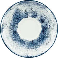 Saucer with “Aida” decor  porcelain  D=14.5 cm  white, blue