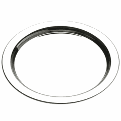 Поднос сталь D=370,H=15мм металлич.