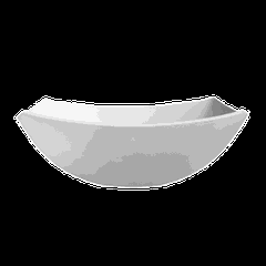 Salad bowl “Kvadrato” glass 0.5l ,H=5,L=16,B=16cm white