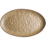 Блюдо «Грасп» овальное керамика ,H=23,L=290,B=180мм коричнев., Цвет: Коричневый