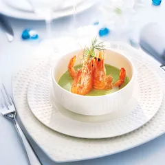 Тарелка «Сатиник» квадратная фарфор ,L=25,5,B=25,5см белый, изображение 2