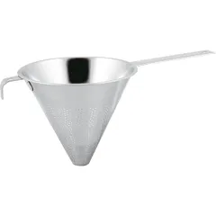 Conical colander  stainless steel  D=16cm  metal.