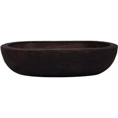 Салатник дуб ,H=7,L=27,B=15см тем.корич., изображение 2