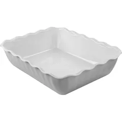 Salad bowl with wavy edges san-plastic 4l ,H=80,L=330,B=265mm white