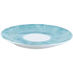 Блюдце «Аида» с декором фарфор D=16см бирюз., изображение 3