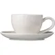 Кофейная пара «Кунстверк» фарфор 90мл D=112,H=49,L=90мм белый, изображение 3