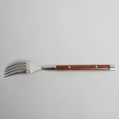 Вилка столовая «Рустик» уцененная сталь нерж.,пластик ,L=20/6,B=2см металлич., изображение 4