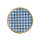 Тарелка «Калиф Лотус» фарфор D=19см белый,синий