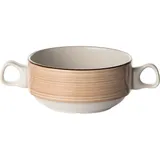 Чашка бульонная «Чино» фарфор 285мл D=105,H=60,L=165мм белый,бежев.