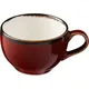 Чашка чайная «Джаспер» фарфор 120мл белый,красный, Объем по данным поставщика (мл): 120