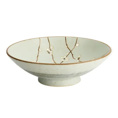 Салатник «Грин Сошун» фарфор 1,4л D=240,H=75мм зелен.