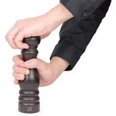 Мельница для соли «Париж» металлический механизм бук D=55,H=220мм шоколад., изображение 2