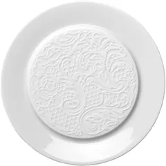 Тарелка «Коллекшн Эль Кутюр» мелкая фарфор D=14см белый