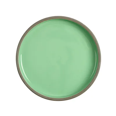 Тарелка «Блисс» с бортом фарфор D=195,H=29мм мятный
