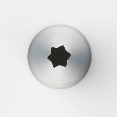 Насадка кондитерская «Открытая звезда» (6 зубцов) сталь нерж. D=25/6,H=45мм стальной, изображение 2