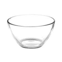 Salad bowl “Smooth” glass D=13,H=7cm clear.