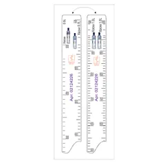 Bar ruler “Husky” 0.5, 0.7, 1 l  plastic , L=28, B=2cm  white