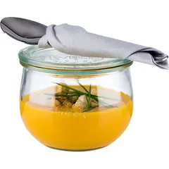 Банка для подачи «Вэк» с крышкой стекло 0,58л D=11,H=9см, изображение 3