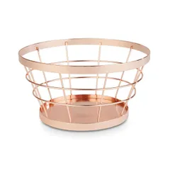 Stand-basket metal D=21/15,H=11cm copper