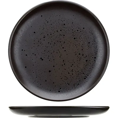 Тарелка «Оникс» плоская керамика D=27см черный, Диаметр (мм): 270