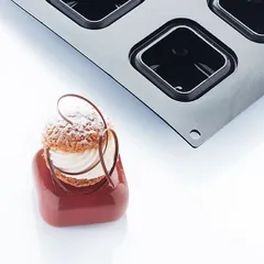 Форма для выпечки «Квадрат» [6 ячеек] силикон ,L=29,7,B=17,6см черный, изображение 3