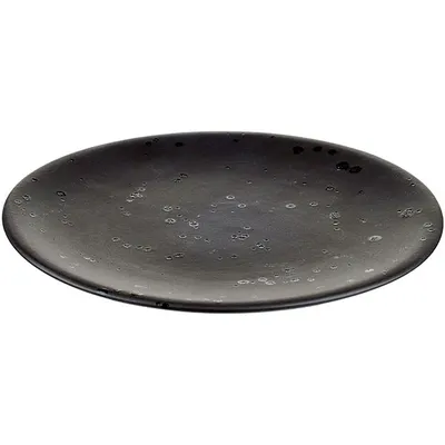 Тарелка «Оникс» плоская керамика D=21см черный, изображение 3