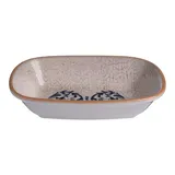 Салатник «Виенто» прямоугольный фарфор 275мл ,H=40,L=170,B=115мм белый,синий