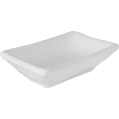 Sauce boat rectangular. “Kunstwerk” porcelain 50ml ,H=25,L=90,B=65mm white