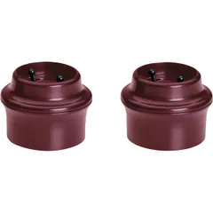 Пробка вакуум. д/вина[2шт] пластик D=40,H=35,L=35,B=40мм коричнев.