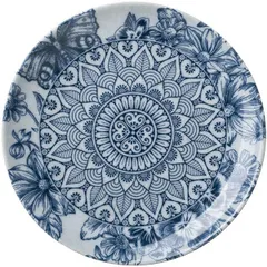 Plate “Paradise”  porcelain  D=175, H=20mm  white, blue