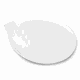 Блюдо «Пати» капля фарфор D=38,H=2,L=39,B=31см белый, изображение 2