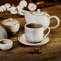 Блюдце «Агава» фарфор D=150/67,H=25мм матовый,зелен., изображение 4