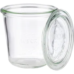 Feeding container with lid “Vek”  glass  290 ml  D=9, H=9cm